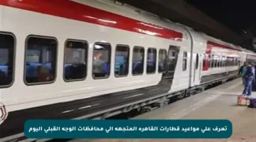 تعرف على مواعيد قطارات القاهرة المتجهة إلى محافظات الوجه القبلي اليوم